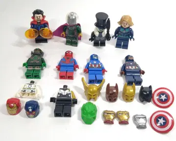 레고 미니 피규어 스파이더맨 배트맨 펭귄 정품 부품 헬멧