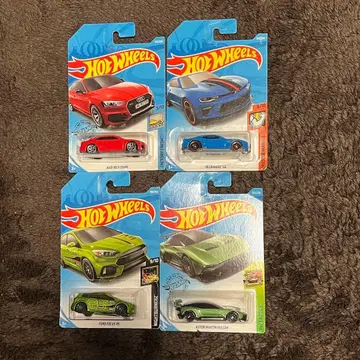 핫휠 미니카 세트 4대