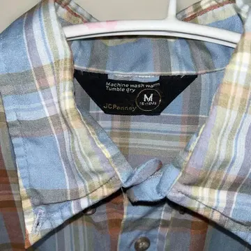 JCPenny 70s 3각 택 체크 셔츠