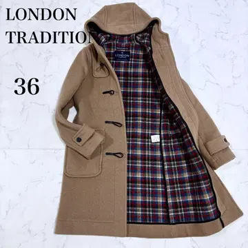 새상품급 LONDONTRADITION 더플 코트 ERICA 36 카멜
