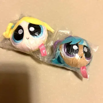 미사용 새상품 미개봉 파워퍼프걸 페이스 봉제 인형 버블스+블리스