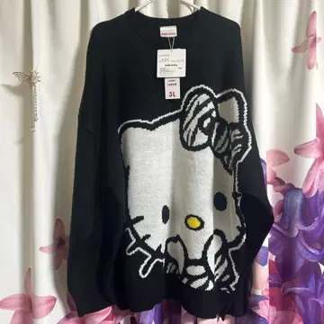 3L 사이즈 택 포함 미사용 새상품 Hello Kitty 헬로키티 니트