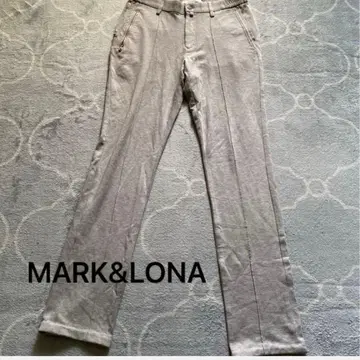 MARK&LONA 남성용 그레이 스트레이트 팬츠 마크앤로나