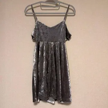 그레이 벨벳 뷔스티에