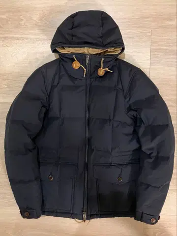 Beams 다운 자켓 더블 지퍼 후드 부착