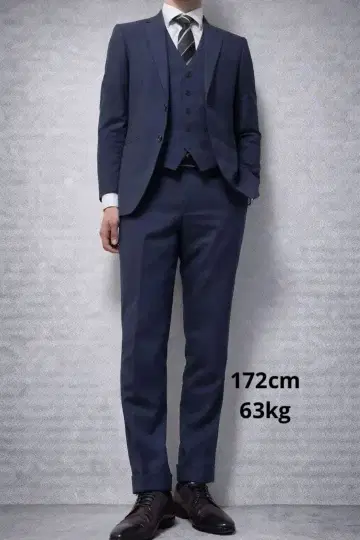 [ 당일 발송 ] ORIHICA 남성용 네이비 3피스 수트 새상품급