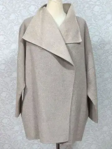 BRAHMIN 그레이 베이지 울 코트