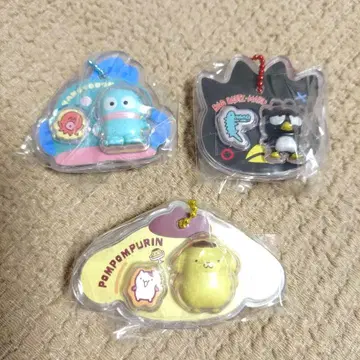 산리오 캐릭터즈 패키지 참 3종 푸딩 한교동 바츠마루