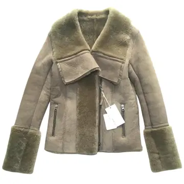 정가 76,000엔 flow&lynx 무스탕 양가죽 레더 자켓 38