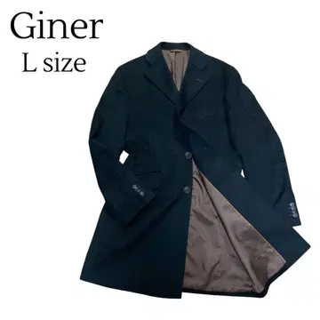 [캐시미어 혼방] Gainer 체스터 코트 울 본절개 L 블랙