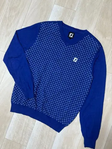 풋조이 네이비 V넥 스웨터 M 사이즈