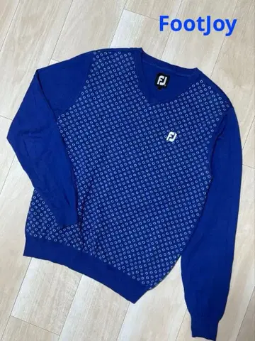 풋조이 네이비 V넥 스웨터 M 사이즈