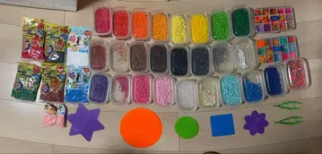 아이론 비즈 다색 플레이트 5종 수납 박스 포함