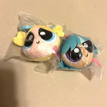 미사용 새상품 미개봉 파워퍼프걸 페이스 봉제 인형 버블스+블리스