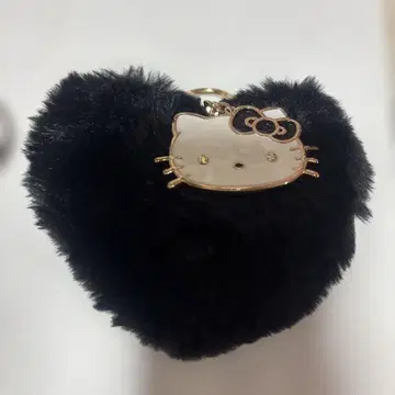 헬로키티 하트형 키링 블랙