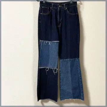 JEANASIS 패치워크 플레어 데님