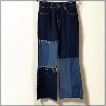 JEANASIS 패치워크 플레어 데님