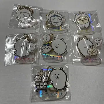 나가노 마켓 홀로그램 아크릴 키링 7개 세트