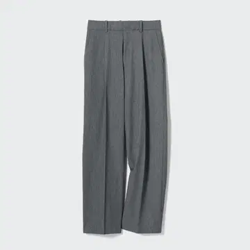 턱 와이드 팬츠 XL 그레이 유니클로 UNIQLO