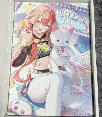 니지산지 시시도 아카리 캔버스 패널 생일