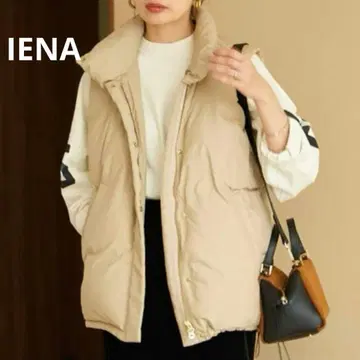 새상품급 IENA 이에나 LIMONTA 베이지 다운 베스트 여성용