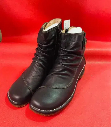 새상품 미라 스포츠 숏부츠 지퍼 컴포트 천연 가죽