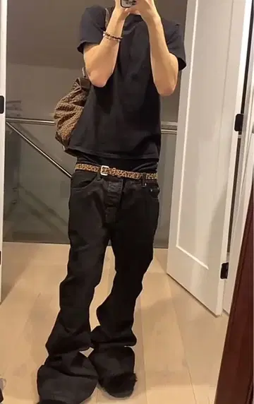 레오파드 벨트 벨트 y2k 벨트