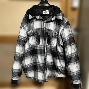 Dickies 플란넬 셔츠 블루종 후드 부착 XL