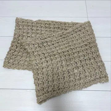 머플러 울 뜨개질 머플러 베이지