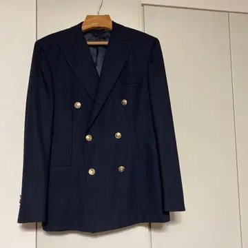 아자부 테일러 더블 자켓 네이비