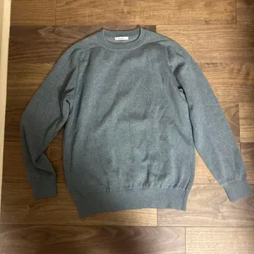 SLONE 그레이 크루넥 스웨터 긴팔 사이즈 4