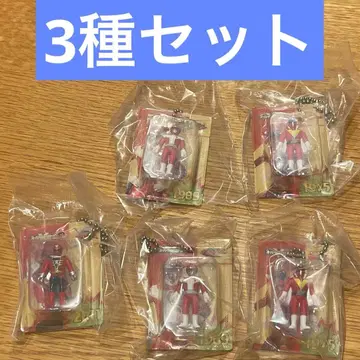 슈퍼 전대 레트로 소프트 비닐풍 블리스터 참 컬렉션 3종 세트