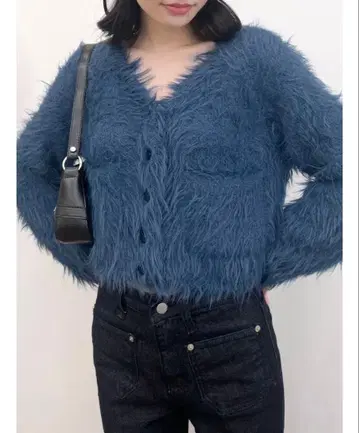 lazyandeasy 에코 파 포켓 가디건