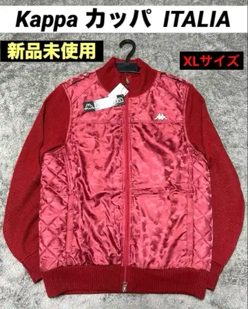 새상품 Kappa 카파 ITALIA 카모 패턴 니트 블루종 LL 사이즈