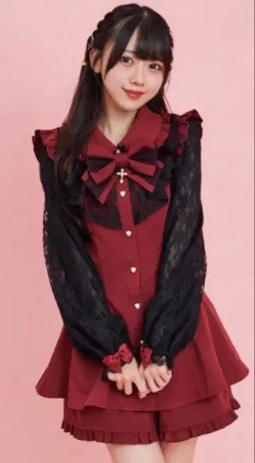 시크릿허니 시크릿허니 셋업 레드