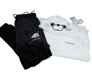 새상품 요시 스탬프 곰 따뜻한 보아 파자마 룸웨어 M 돈키