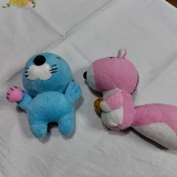 보노보노와 다람쥐의 작은 봉제 인형 세트