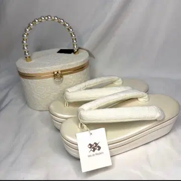 새상품 2026년 모델 조리 백 세트 후리소데용 성인식 화이트