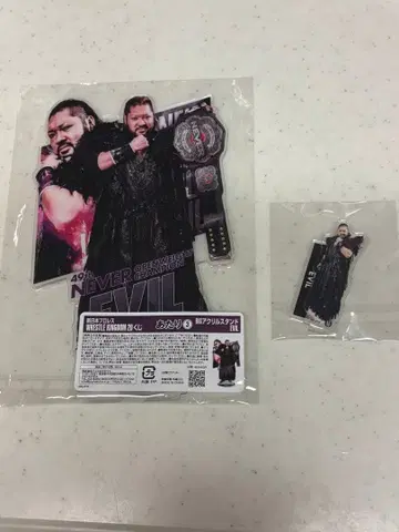 신일본 프로레슬링 복권 EVIL 아크릴 블록 아크릴 스탠드