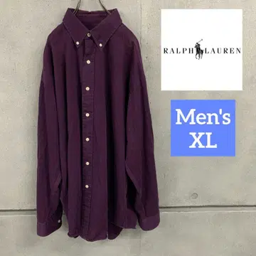 랄프 로렌 셔츠 퍼플 남성용 XL