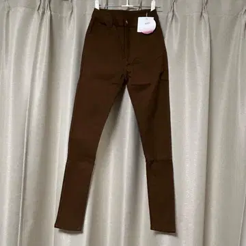 새상품 스키니 팬츠 브라운 WARM 속기모 SENSE OF PLACE