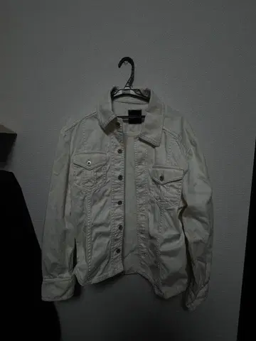 화이트 데님 자켓 opium