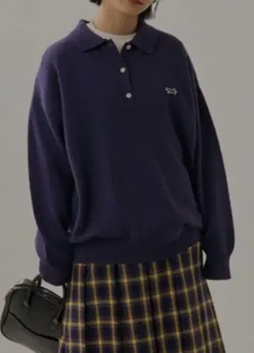 FREAK'S STORE 프리크스토어 the FOX 폴로 니트 네이비