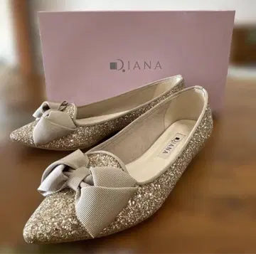 새상품급 RANDA 글리터 플랫슈즈