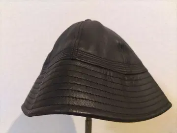 HenderScheme 블랙 가죽 햇