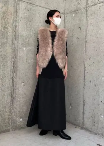 새상품급 Jena espace merveilleux 퍼 백 니트 베스트