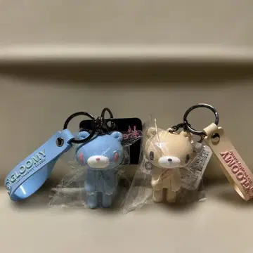 Gloomy Bear 아크릴 키링 블루 베이지 세트