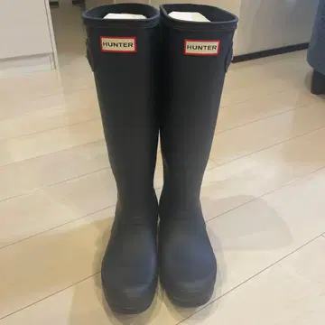 HUNTER 블랙 롱 부츠