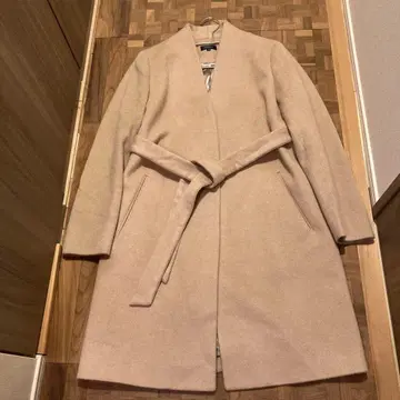 미사용품 MERION 롱 코트 카멜 100%