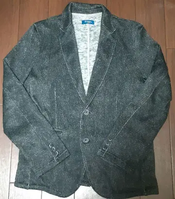 L 다크 그레이 테일러드 자켓